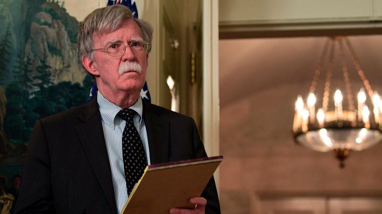 National Security Adviser John Bolton, seen here on