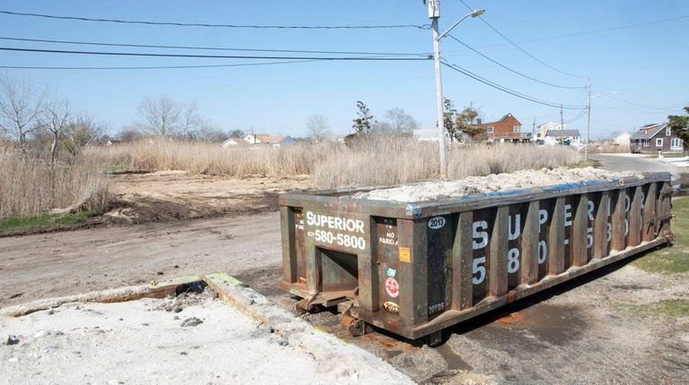 The Town of Brookhaven demolished an unsafe house