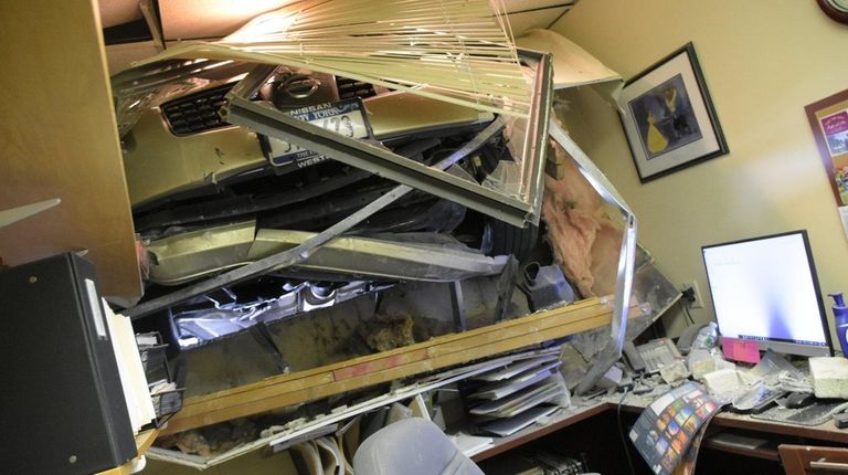 The interior view of the scene where a