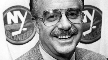 Islanders general manager Bill Torrey at Nassau Coliseum on