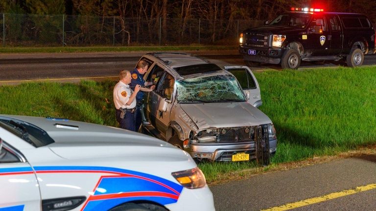 The driver of this Toyota faces a drunken-driving