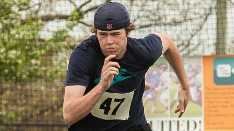 Miller Place's Tom Nealis participates in the Blue