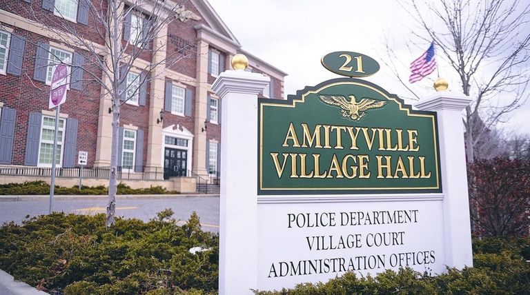 Amityville Village Hall, seen here on Feb. 25,