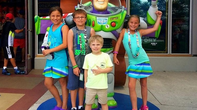 Kidsday reporter Ryan Ziolo with his triplet sisters