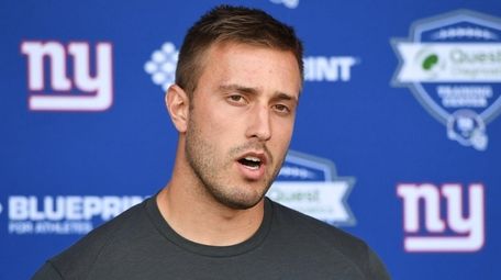 New York Giants quarterback Kyle Lauletta speaks to