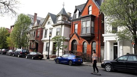 Downtown Hudson is chock full of Victorian homes.