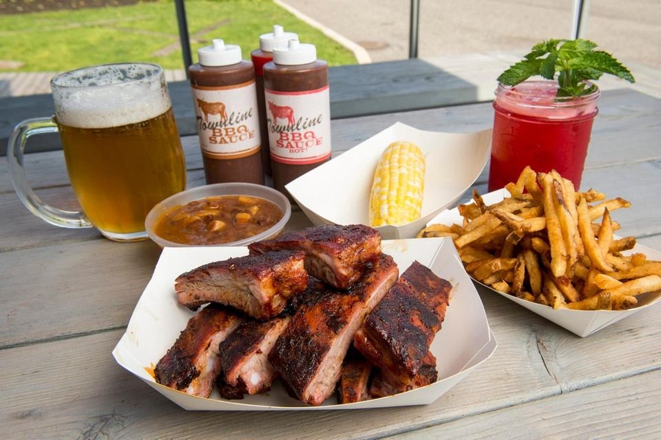 Ribs served at Townline BBQ in Sagaponack.