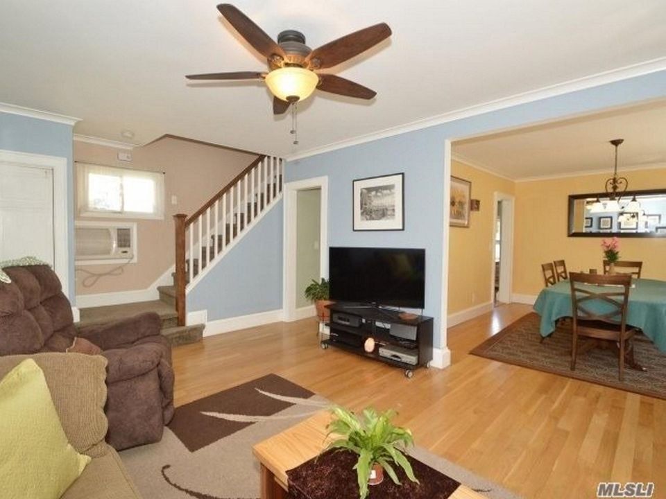 The main level of this Floral Park Colonial
