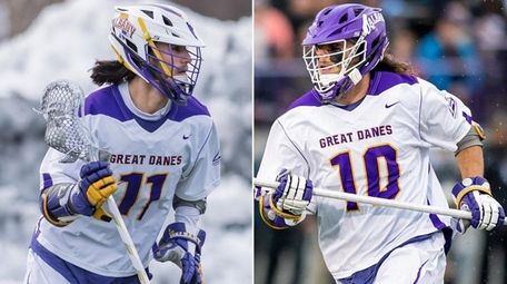 This composite image shows Albany's Reh twins, Justin