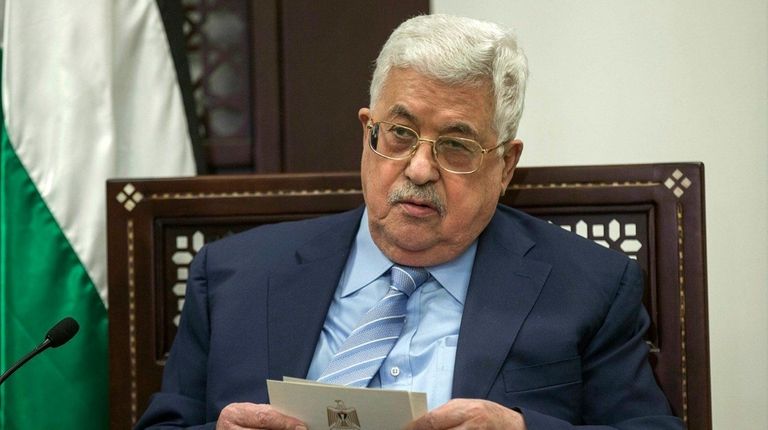 Palestinian President Mahmoud Abbas is seen Jan. 31.