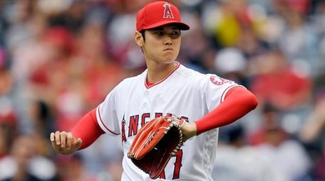 Angels starting pitcher Shohei Ohtani against the Tampa