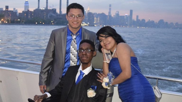 From left, Jackson Bonilla, Praise Akintola and Vanessa