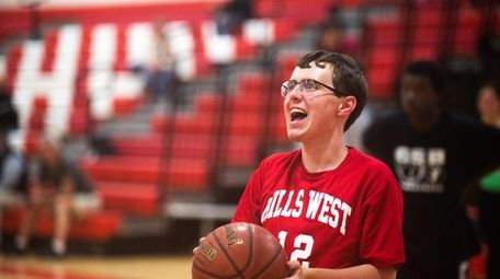 Special needs student Matt Kramer of Half Hallow