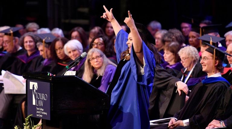 Touro Law Center 2018 class orator Hailey Lara