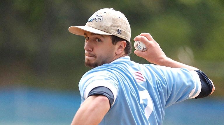 Rocky Point's starting pitcher Ryan Maciaszek (7) delivers
