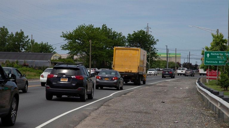 Parts of the Nassau Expressway in Inwood will