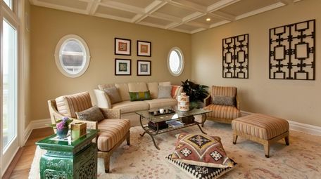 This family room in Westhampton is just for