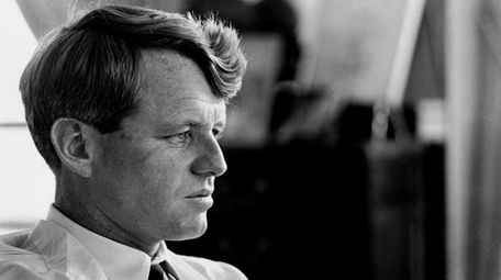 Robert Kennedy in his New York City apartment