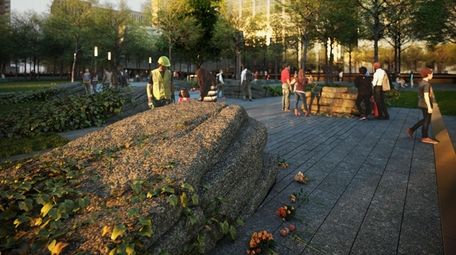 An artist's rendering of a new area at