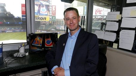 New Mets public address announcer Colin Cosell.