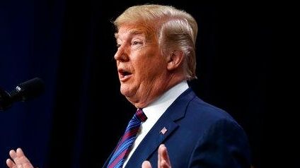 President Donald Trump at the White House last