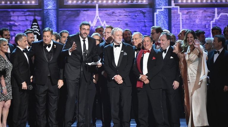 The cast and crew of