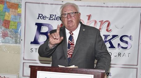 State Sen. John Brooks at a re-election rally