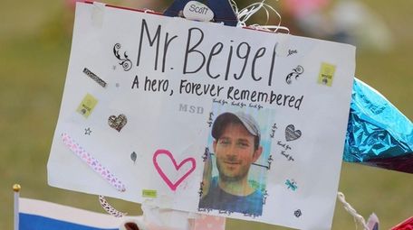 A memorial for Geography teacher and cross-country coach