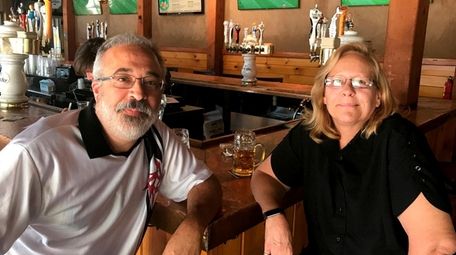 Frank and Tina Servidio of Elmont watched the