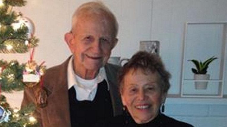 Bill and Joan Holmes of Babylon celebrated their