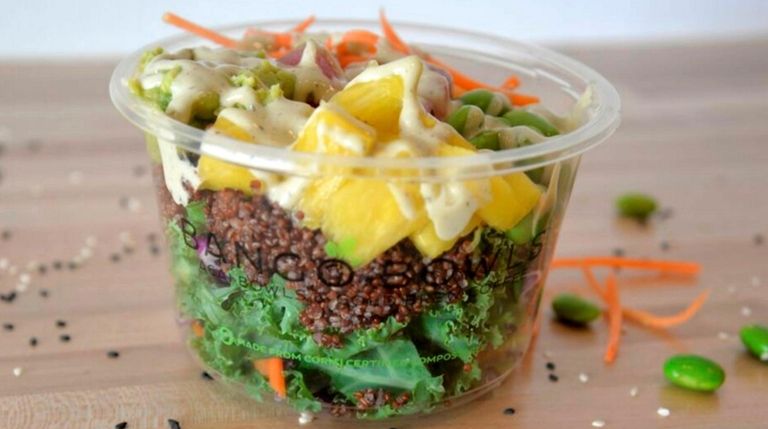 A poke bowl from Bango Bowls, which has