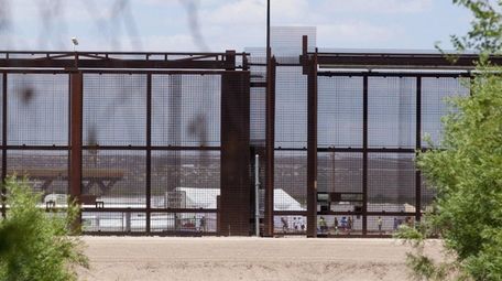 Tents to house unaccompanied immigrant children are seen