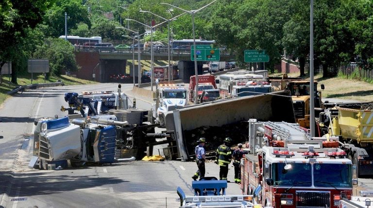 Authorities said the Long Island Expressway reopened in