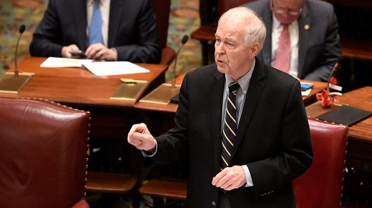 Sen. Kemp Hannon at the state Capitol in