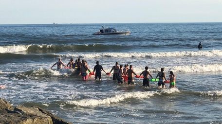 A water and air search was mounted for