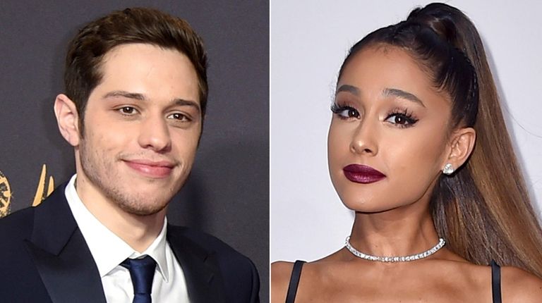 Pete Davidson and Ariana Grande.