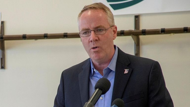 Hempstead Receiver of Taxes Don Clavin criticizes the