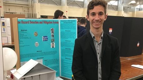 Ethan Basaleli, a freshman at North Shore Hebrew