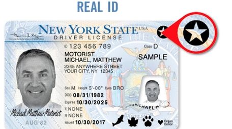 A sample of a Real ID-compliant New York