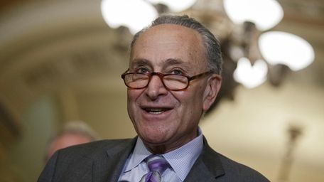 Senate Minority Leader Chuck Schumer (D-N.Y.) at a