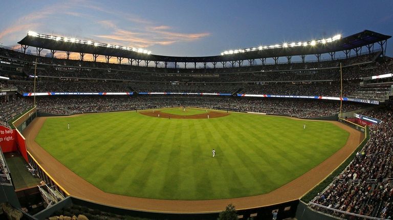 A general view of SunTrust Park during the