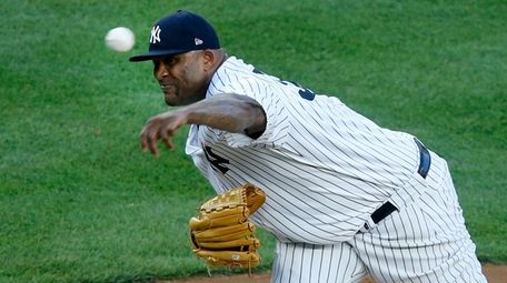 CC Sabathia pitches during third inning in win