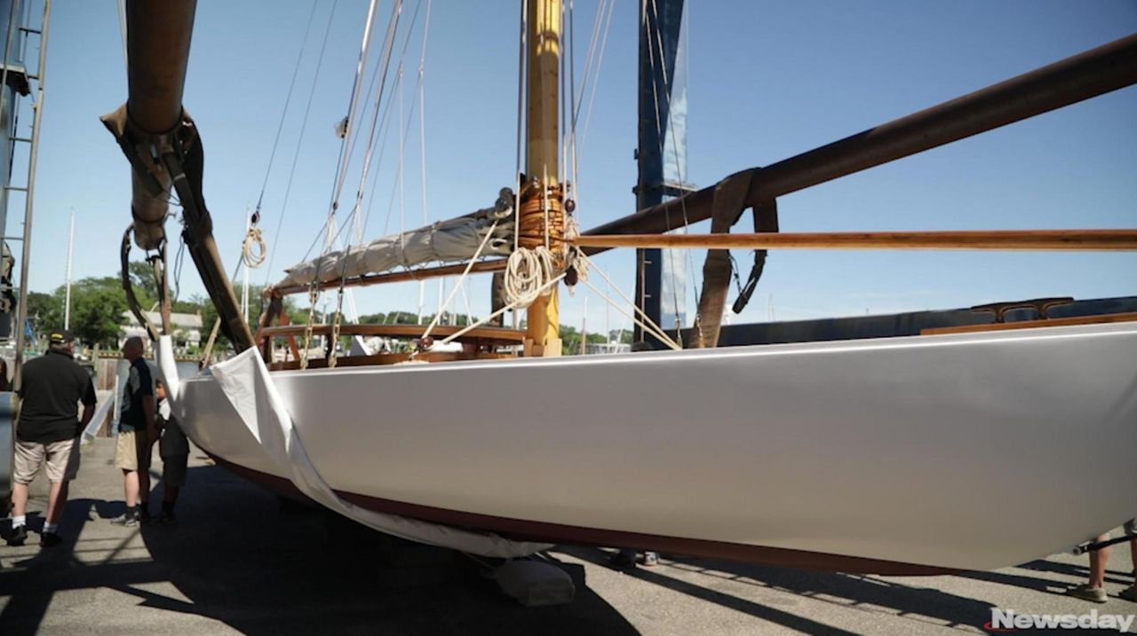 Elvira, a 38-foot-long P-class sloop created by famed