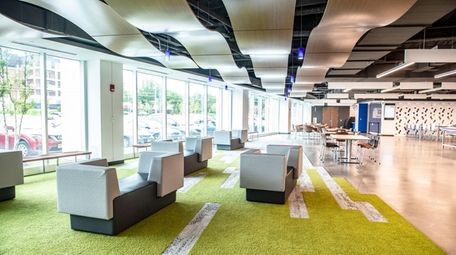 The cafeteria lounge at Dealertrack headquarters in North