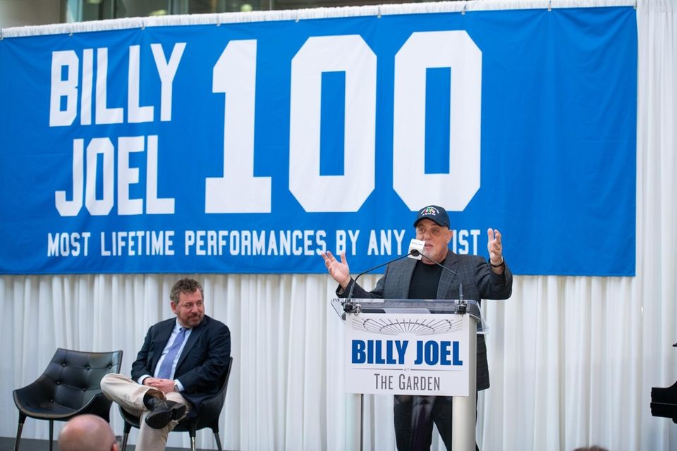 Billy Joel is honored before his 100th show