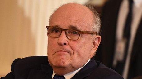 Rudy Giuliani, President Donald Trump's lawyer, seen on