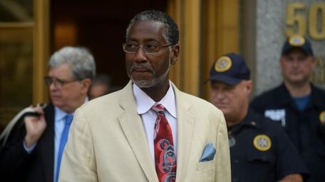 Norman Seabrook leaves a federal courthouse in Manhattan
