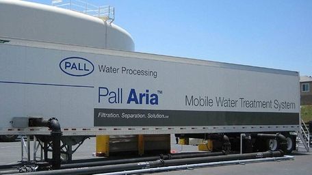 Pall's mobile water filtration equipment.