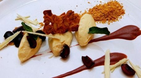 Deconstructed cheesecake is a dessert at Mosaic