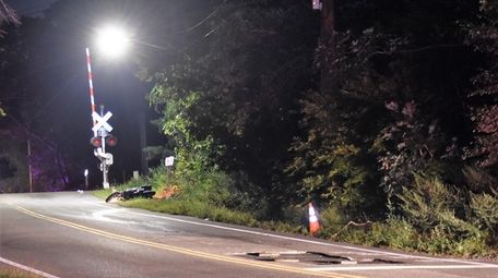 A motorcyclist crashed on Smith Road in Shirley